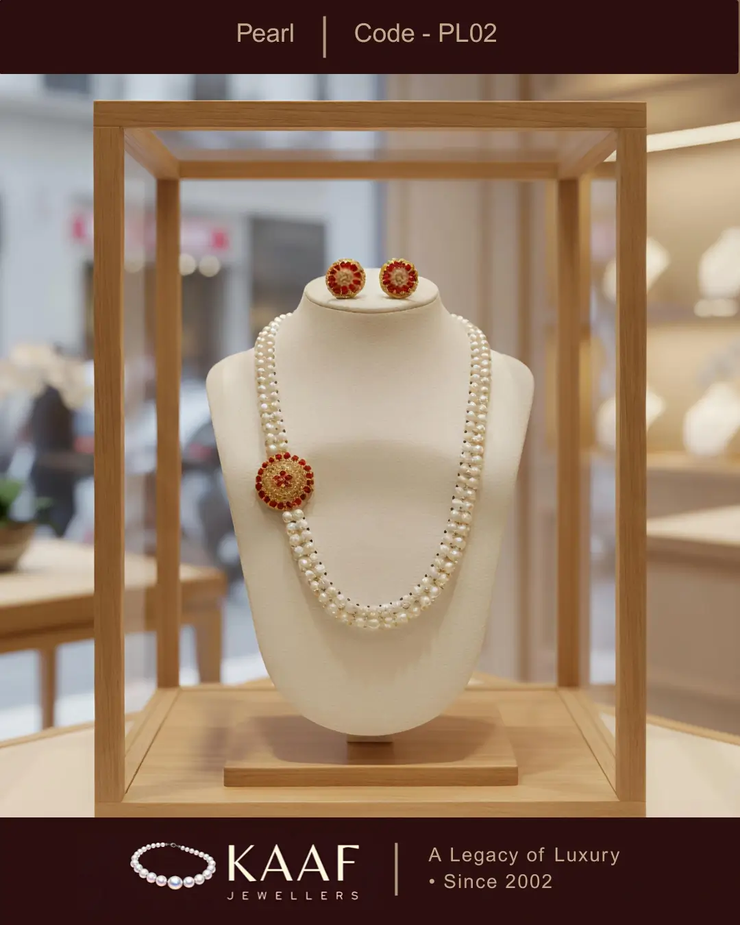 Freshwater Flat Pearl with Stone Pendant